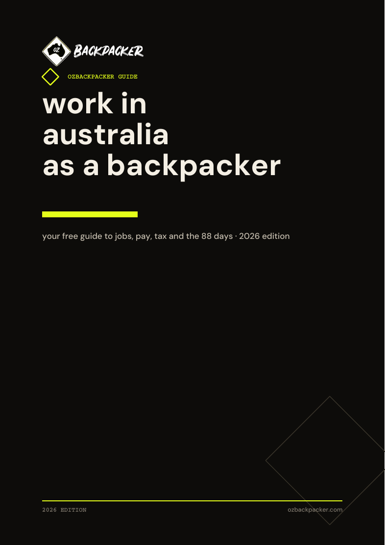 Work in Australia as a Backpacker — guide cover